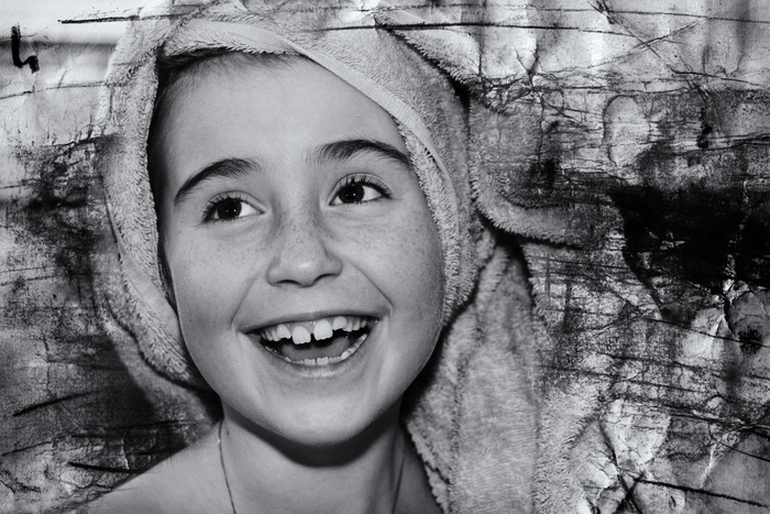 儿童，女孩，脸，笑，快乐，肖像，关闭