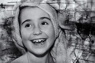 儿童，女孩，脸，笑，快乐，肖像，关闭