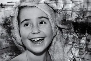 儿童，女孩，脸，笑，快乐，肖像，关闭