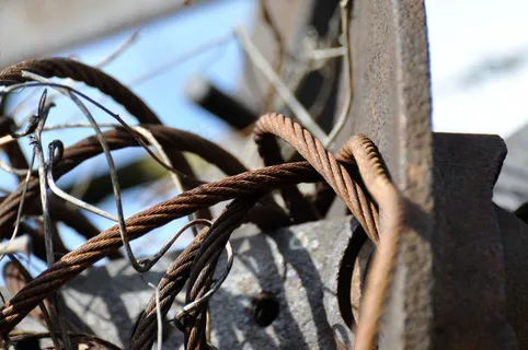 电线，电缆，金属，不锈钢，旧，铁，生锈