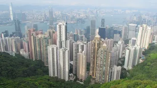香港，亚洲，胜利山，全景，大城市