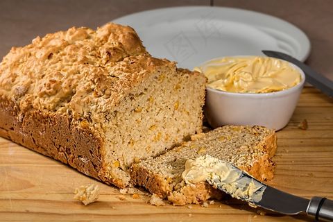 玉米面包，面包，新鲜面包，玉米，烤，食品