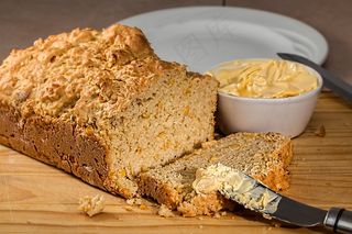 玉米面包，面包，新鲜面包，玉米，烤，食品