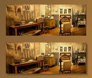 怀旧，旧，厨房，回忆，家具