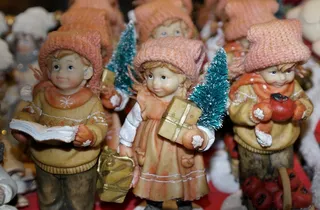 圣诞娃娃，来临，圣诞节，瓷器