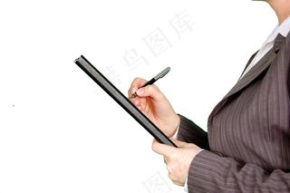 甩棍,手,雨伞,卡通动漫人物,手指,在记事本上写的女商人