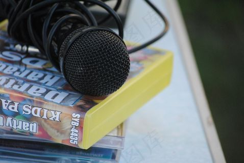 麦克风，卡拉OK，儿童，童年，旋律，音乐