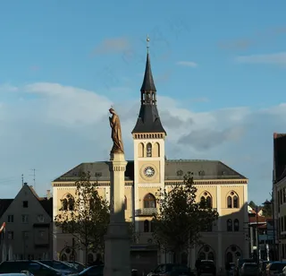普法芬霍芬，市政厅伊尔姆，河，市，巴伐利亚
