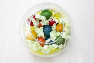 Zelenélisty apřetaženípozadí，复活节，快乐，蛋，党，绘，多彩