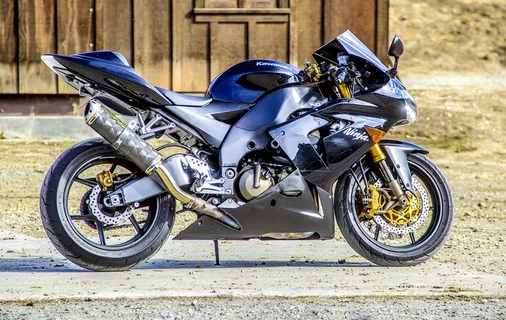 摩托车，川崎，速度，自行车，道路，运输