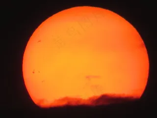 太阳，日落，Abendstimmung，黄色，发光，光