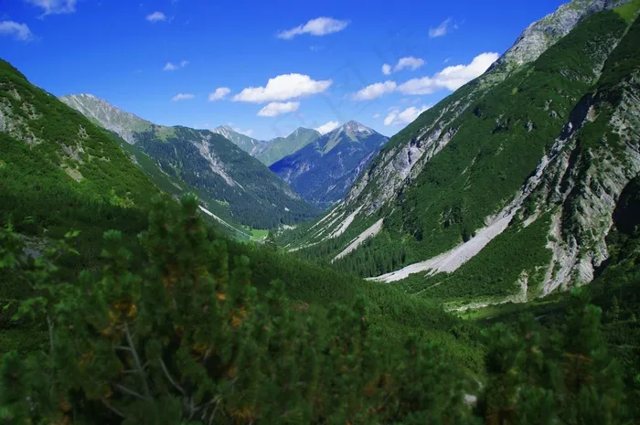 阿尔卑斯山，山谷，景观，奥地利，自然，山