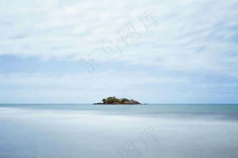 岛，水，天空，天堂，异国情调，蓝色，热带