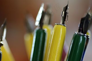 马尔科，离开，春天，钢笔，书法