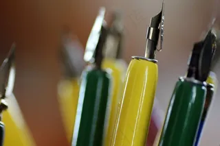 马尔科，离开，春天，钢笔，书法