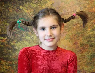 女孩，辫子，婴儿，微笑，发型，情感