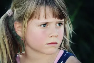 人，人类，儿童，女孩，金发，脸，视图，肖像