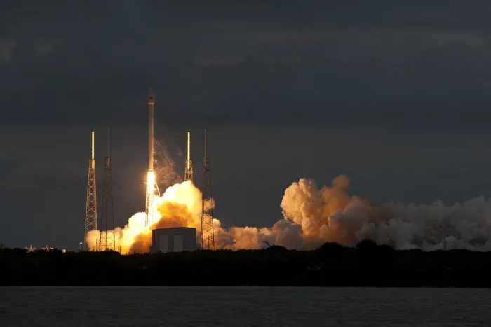 升空，夜间，火箭发射，Spacex，发射，火焰