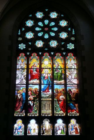 教堂，彩绘玻璃，彩绘玻璃