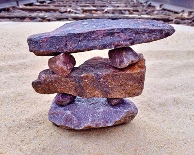 石头，堆积，岩石，平衡，松弛，稳定性