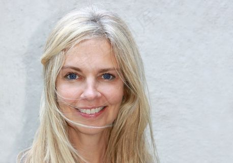 女人，快乐，金发，女孩，微笑，当然，女性