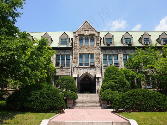 大学，梨花，建筑，建筑，入口