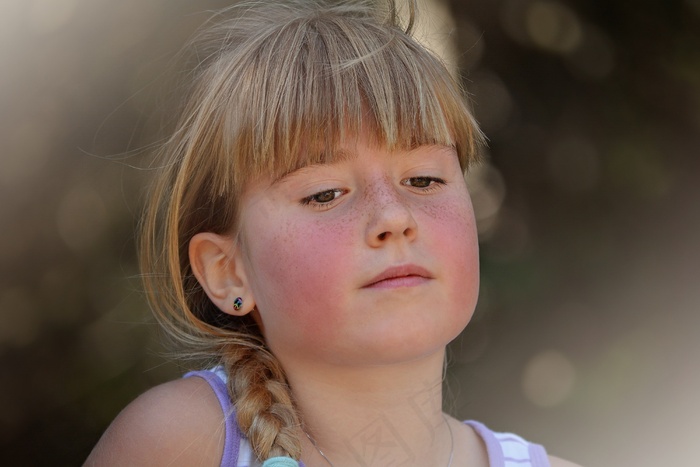 人，人的，女性，女孩，脸，视图，肖像