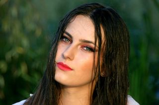 女孩，水，湿，美女，湖泊，诱人，夏天