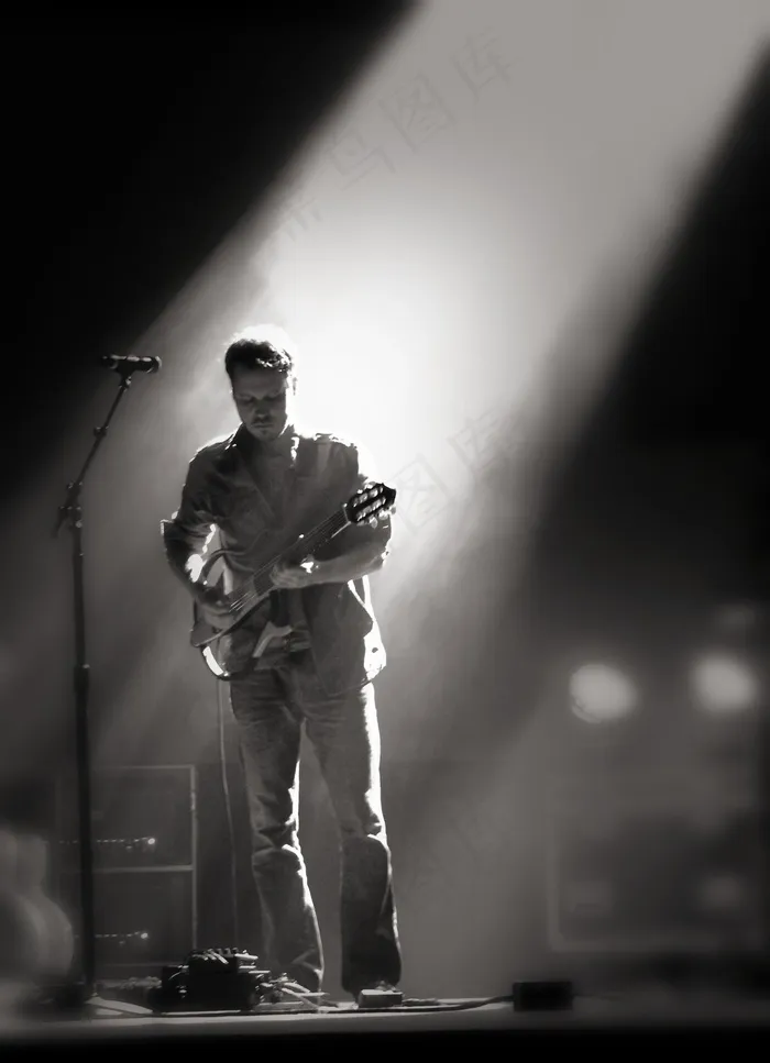 吉他，音乐会，摇滚，乐器，播放，原声，乐队