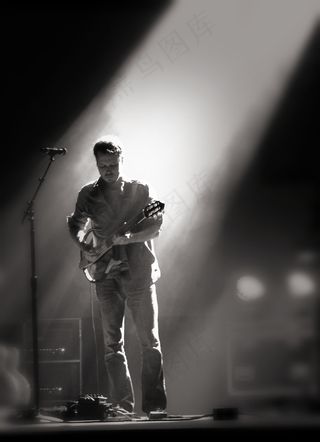 吉他，音乐会，摇滚，乐器，播放，原声，乐队