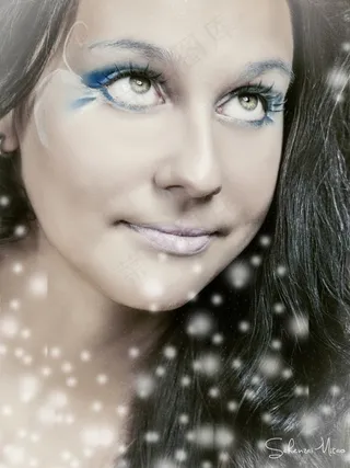 女孩，少年，青少年，女性，美女，脸，化妆