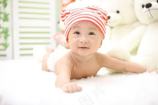 婴儿，可爱，儿童，说谎，可爱，年轻，哺乳