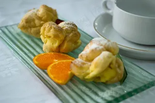 泡芙，糕点，甜点，奶油，面包店，食品，蛋糕