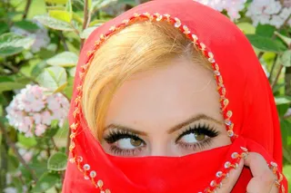 棕色的眼睛，阿拉伯语，基因，红色，着色