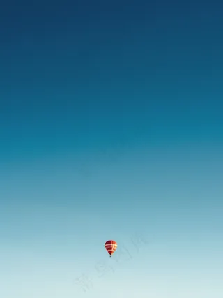 天空，气球，飞行，最小，旅行，旅游，夏天