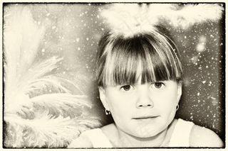 儿童，女孩，脸，肖像，酿酒，老照片