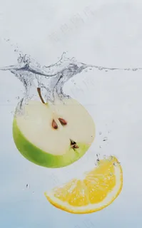 苹果,柠檬,水浴,图片组成 苹果,柠檬,水浴,图片组成