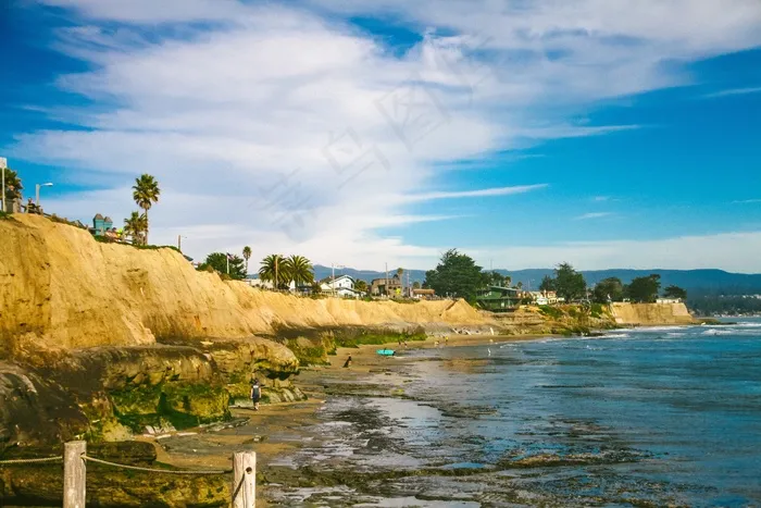 湖泊,海洋,江河,草原,天空,海岸冲浪者