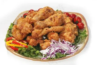 鸡肉，油炸食品