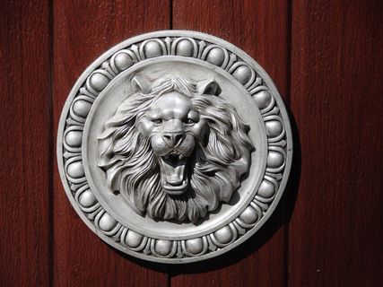 狮子座，浅浮雕，风景