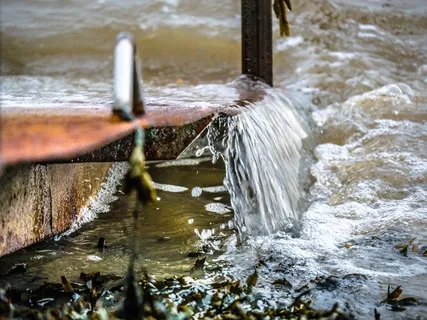 瀑布，飞溅，水，桥，北海，海