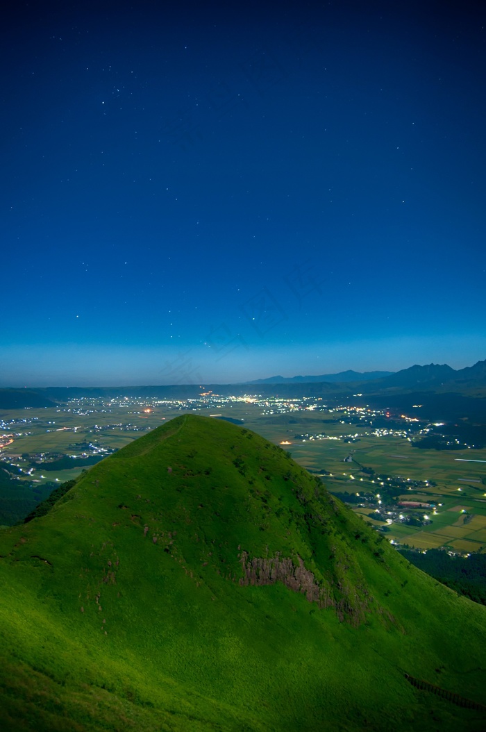 麻生太郎，熊本，火山，夜，明星，天空，破火山口