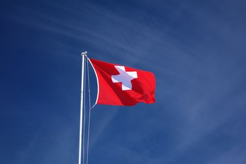 国旗,瑞士,红色,白色,刺 国旗,瑞士,红色,白色,刺