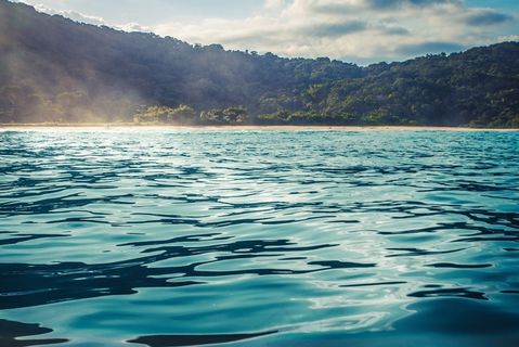 水，海洋，海，湾，湾，蓝色，性质，表面