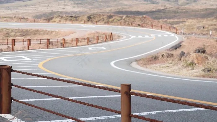 道路，绕组，日本，荒野