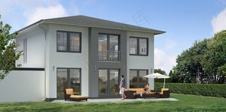 独户住宅，别墅，渲染，可视化