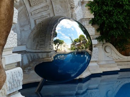 球，金属，镜像，艺术品