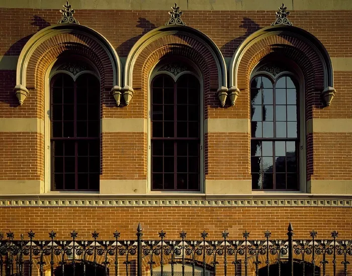 Windows，建筑，详细信息，设计，砖，外观