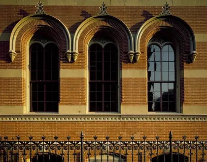 Windows，建筑，详细信息，设计，砖，外观