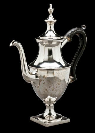 银咖啡壶，咖啡壶，古董，银器